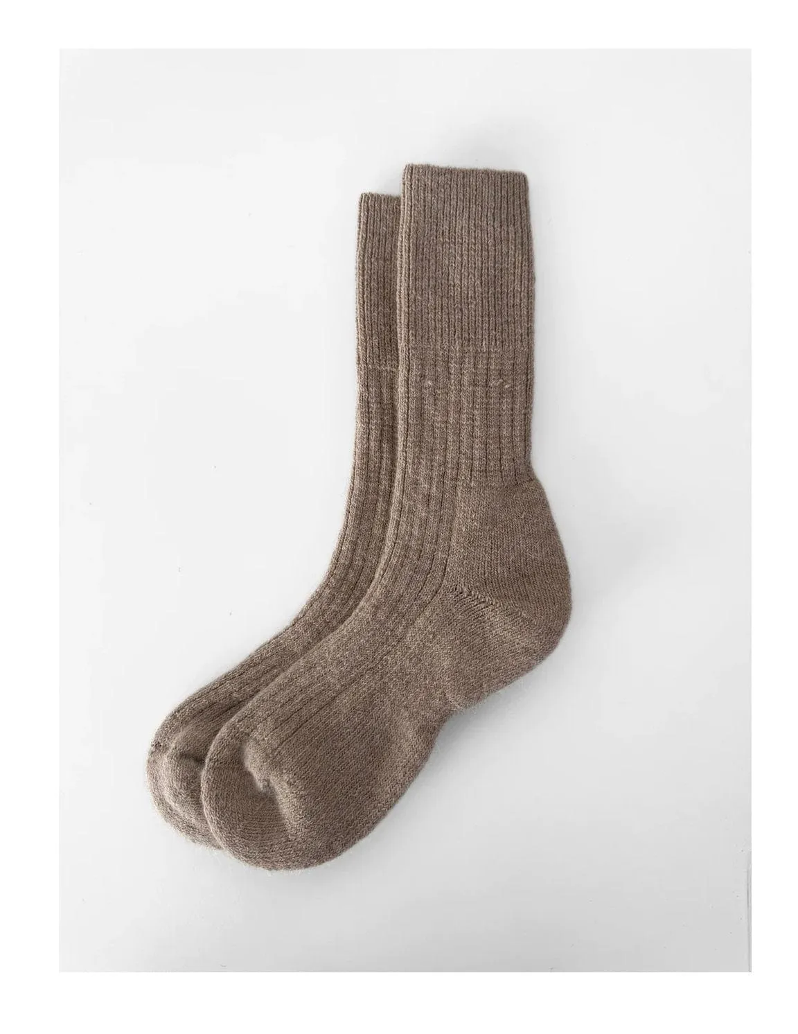 Angora Wool Thermal Socks - Grey
