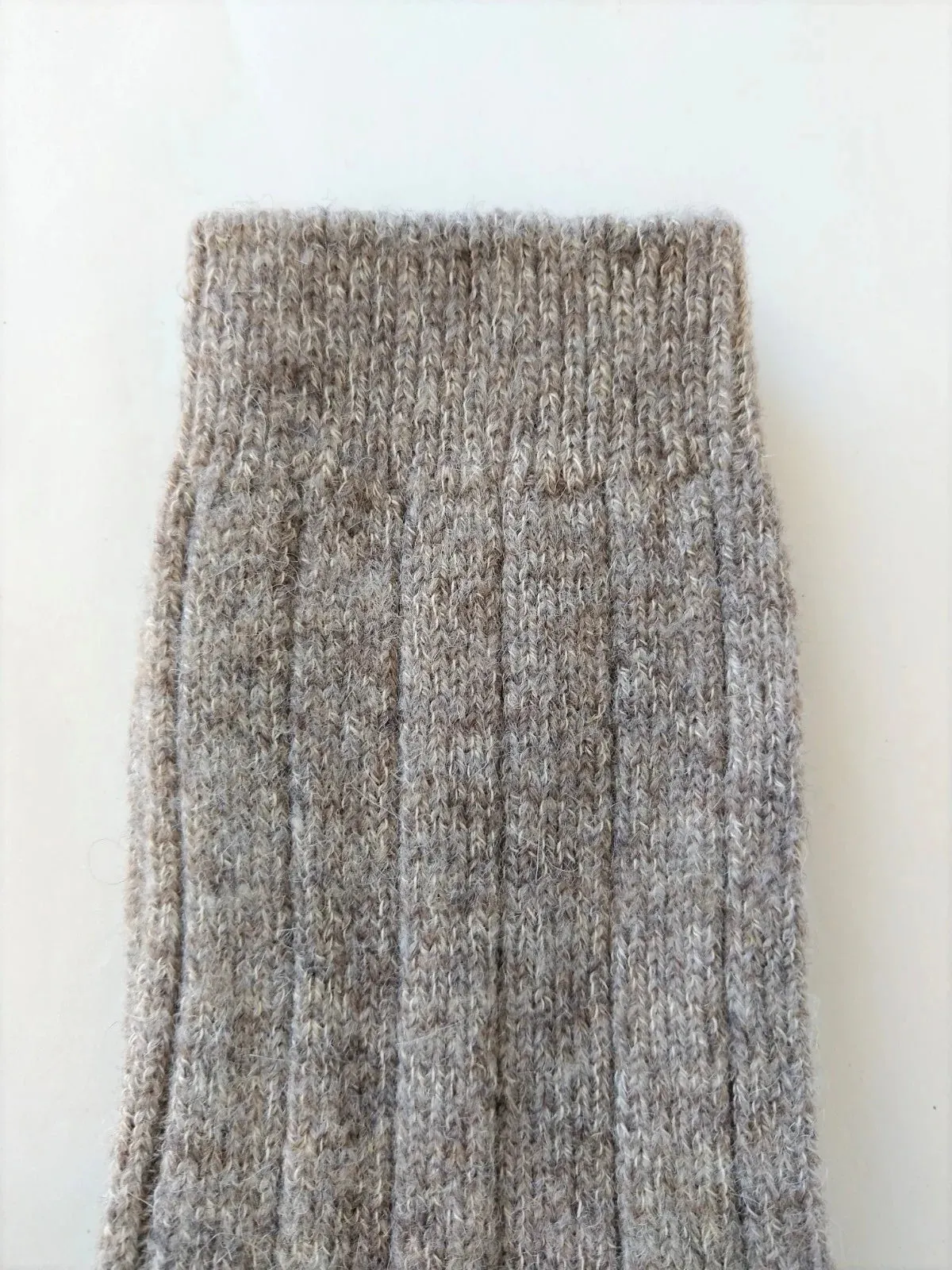ANNA ~ Wool/Alpaca/Cotton/Hemp Sock. Natural. Undyed.