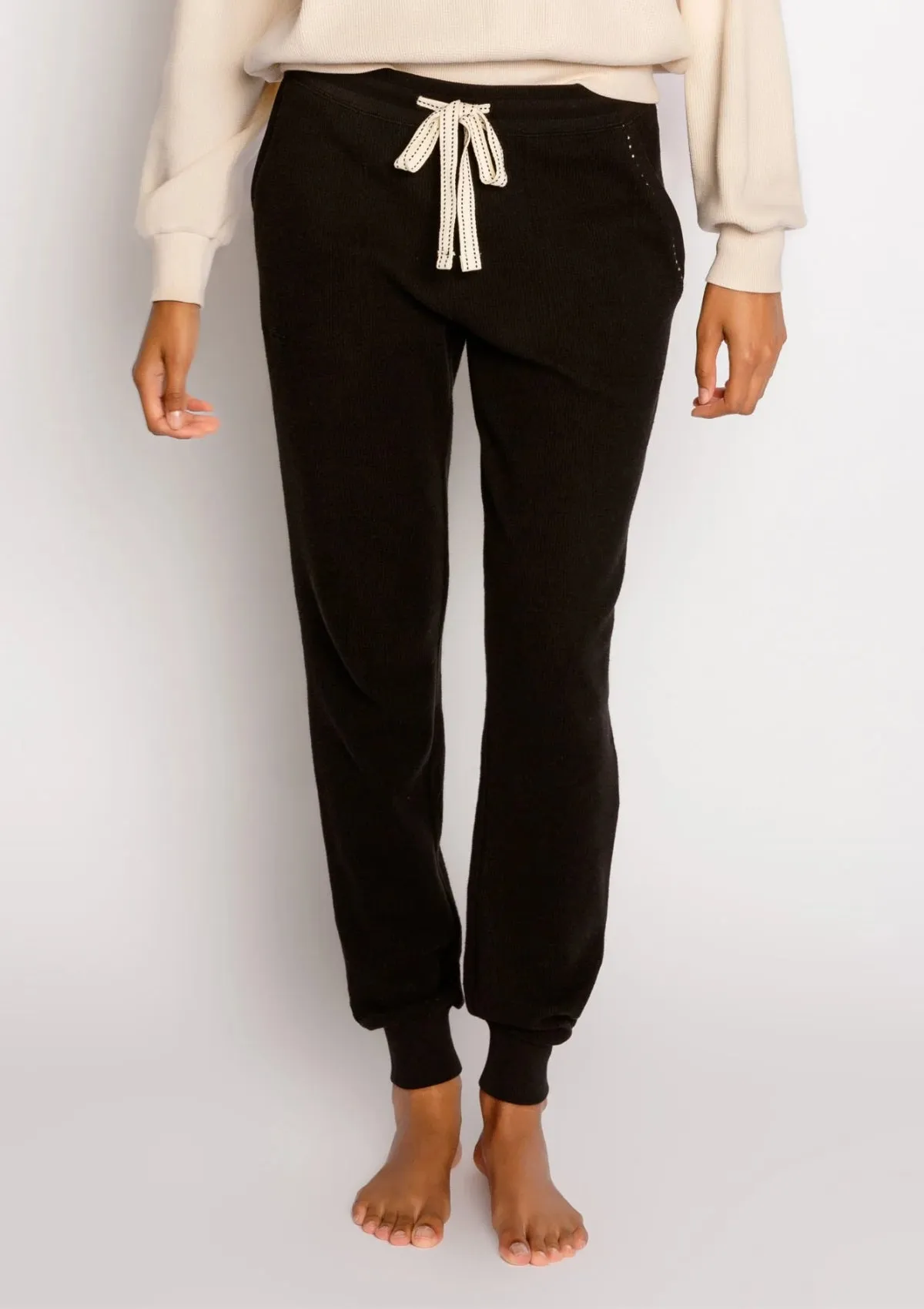 Black Cross Casual Band Pant