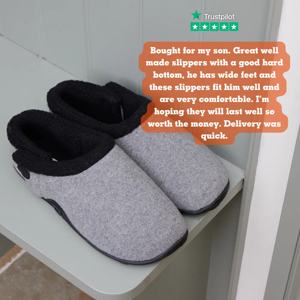 Bobby - Grey Men's Slippers