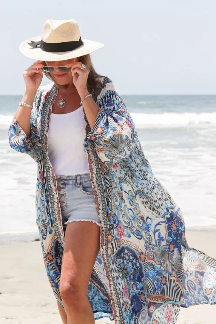 Bombay Jeweled Kimono