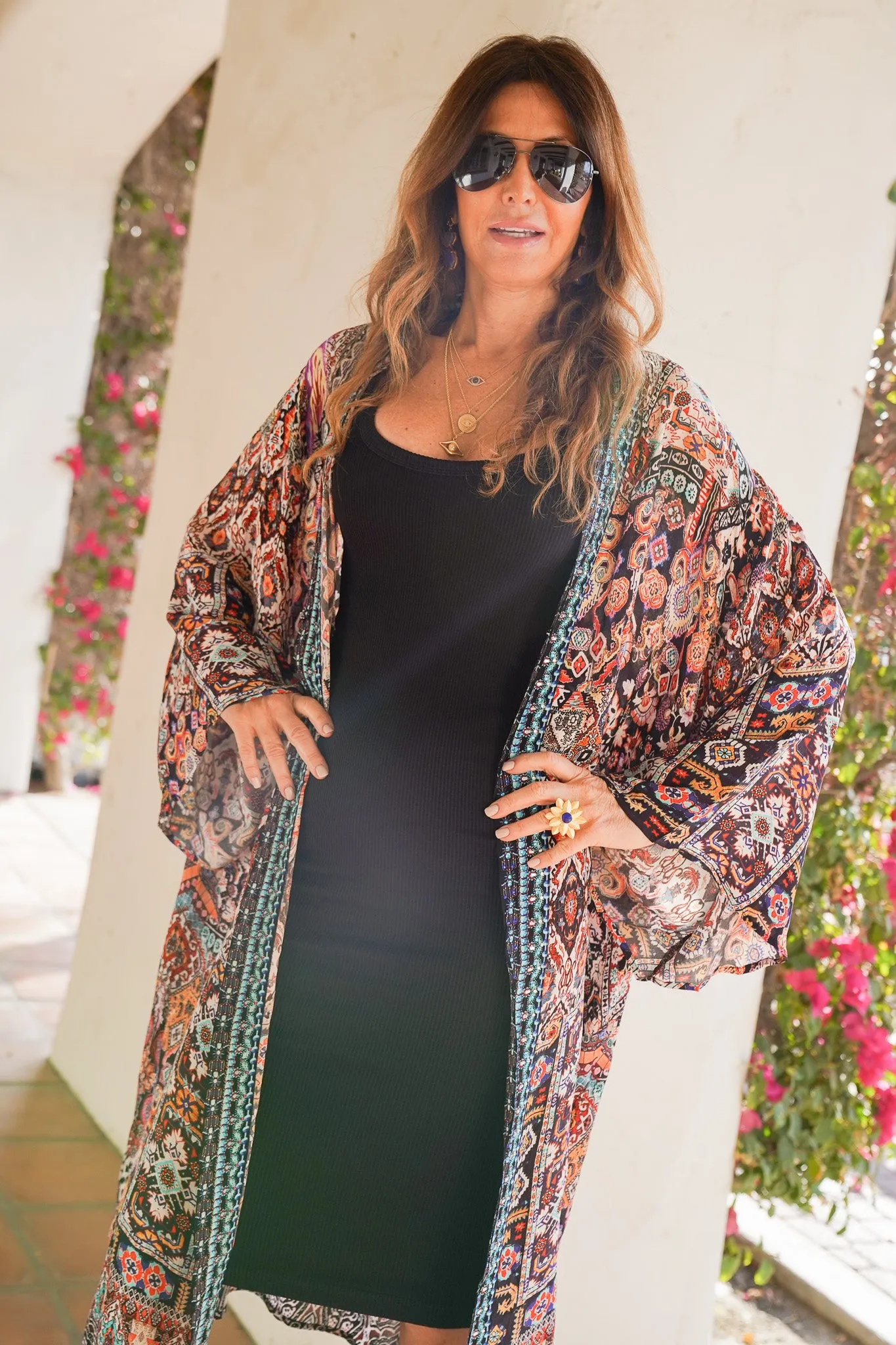 Bombay Jeweled Kimono
