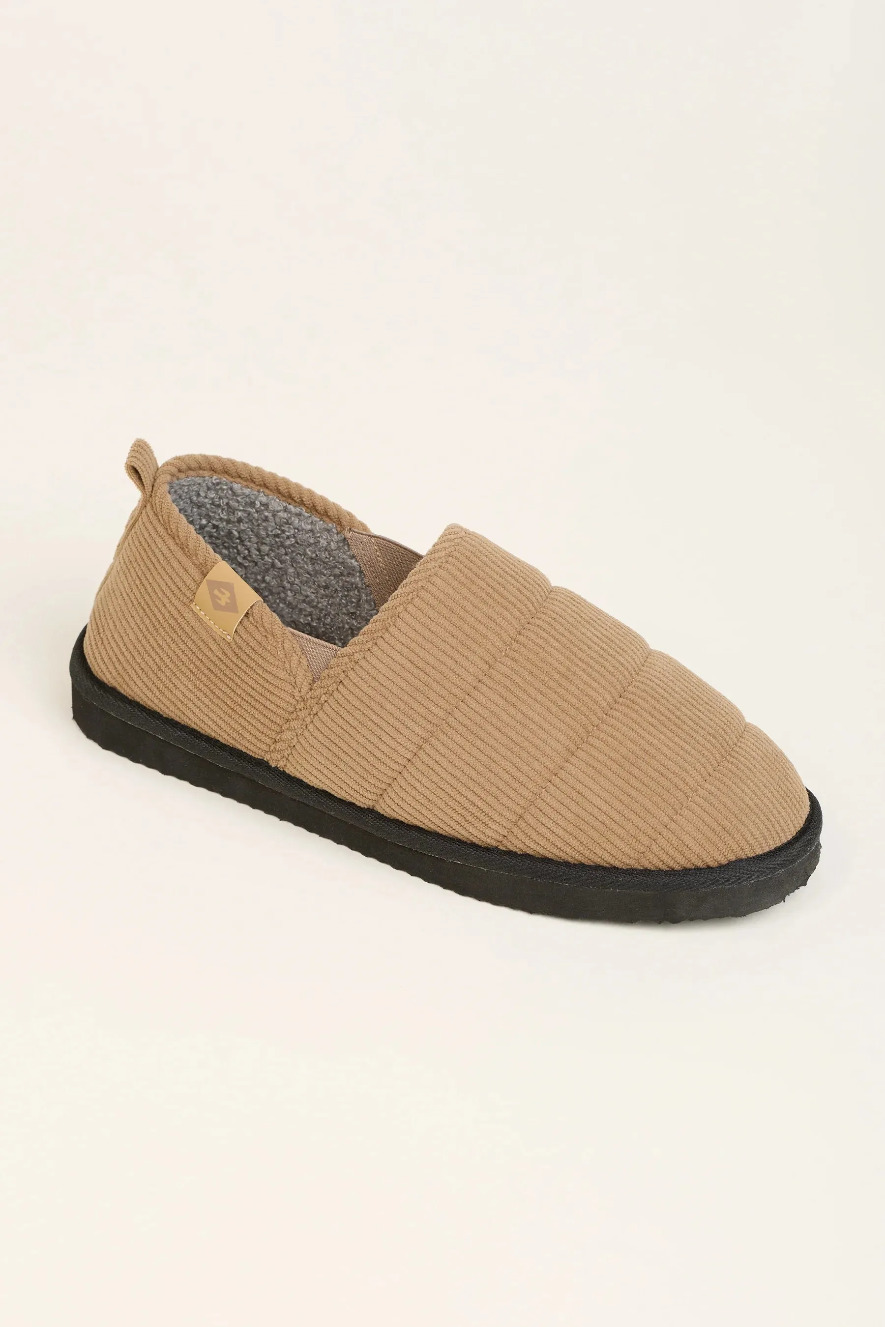 Brakeburn 08 Beige Cord Men's Slipper