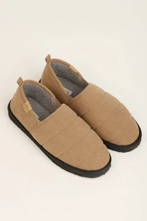 Brakeburn 08 Beige Cord Men's Slipper