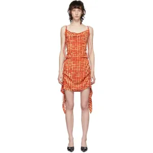 Charlotte Knowles Red Coil Short Dress