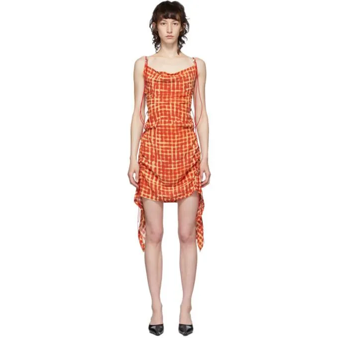 Charlotte Knowles Red Coil Short Dress