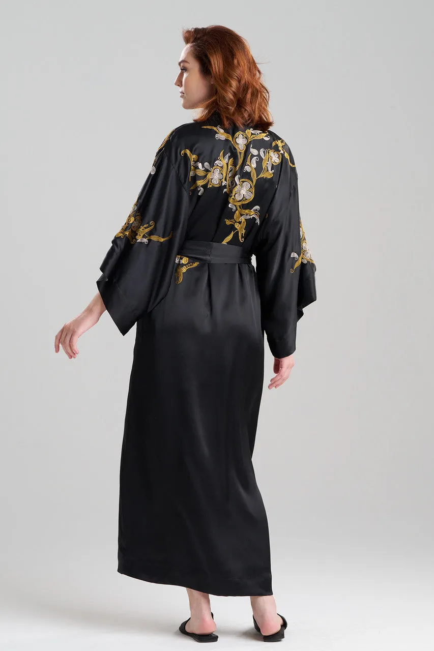 Couture Ottoman Embroidered Silk Robe