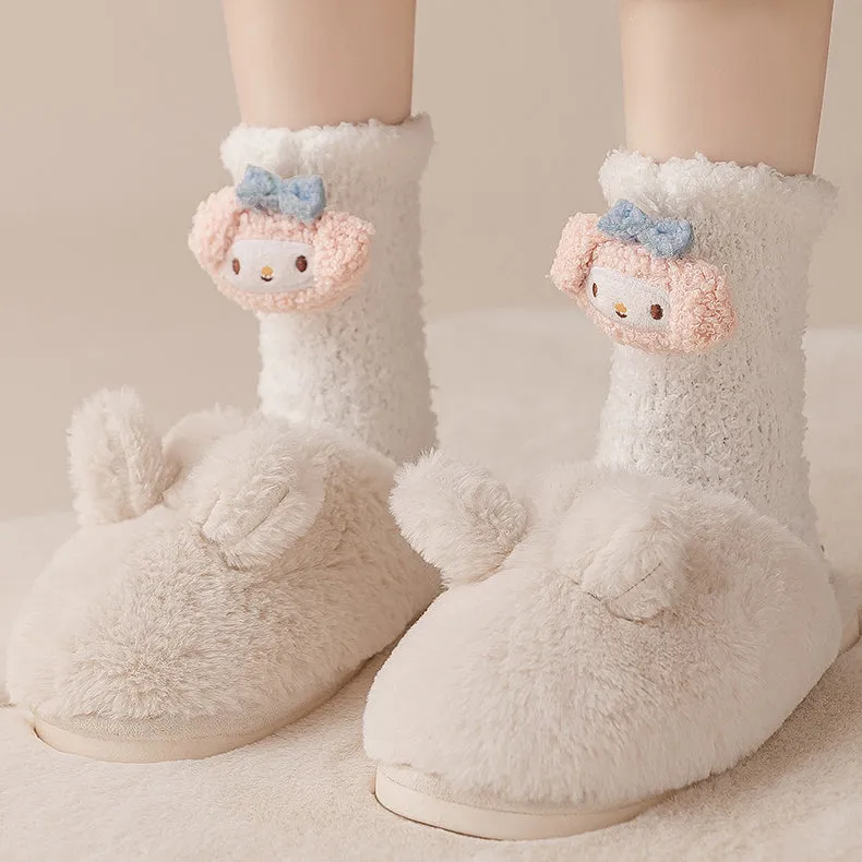 Cute Cartoon Autumn/Winter Socks 2 Pairs/set