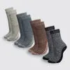 Earthy Morning Wool Crew Socks 4 Pack
