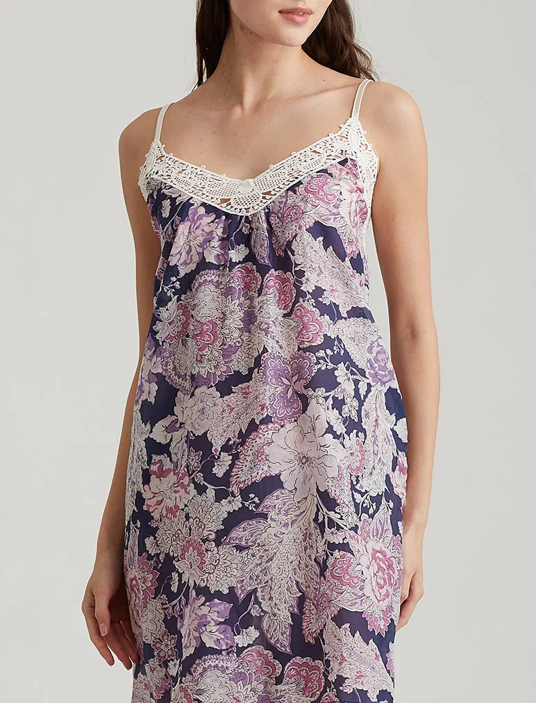 Ella Lace Front Midi Nightie