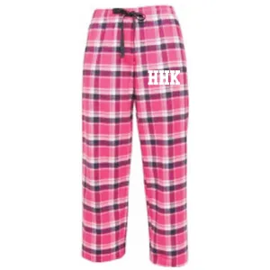 FLANNEL PANTS <br>NAVY & PINK PLAID