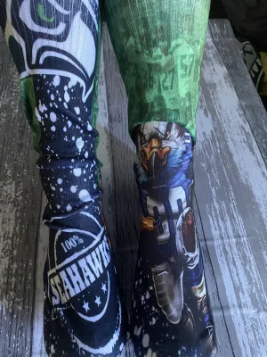 Fun theme Seahawks calf socks/Sports fan