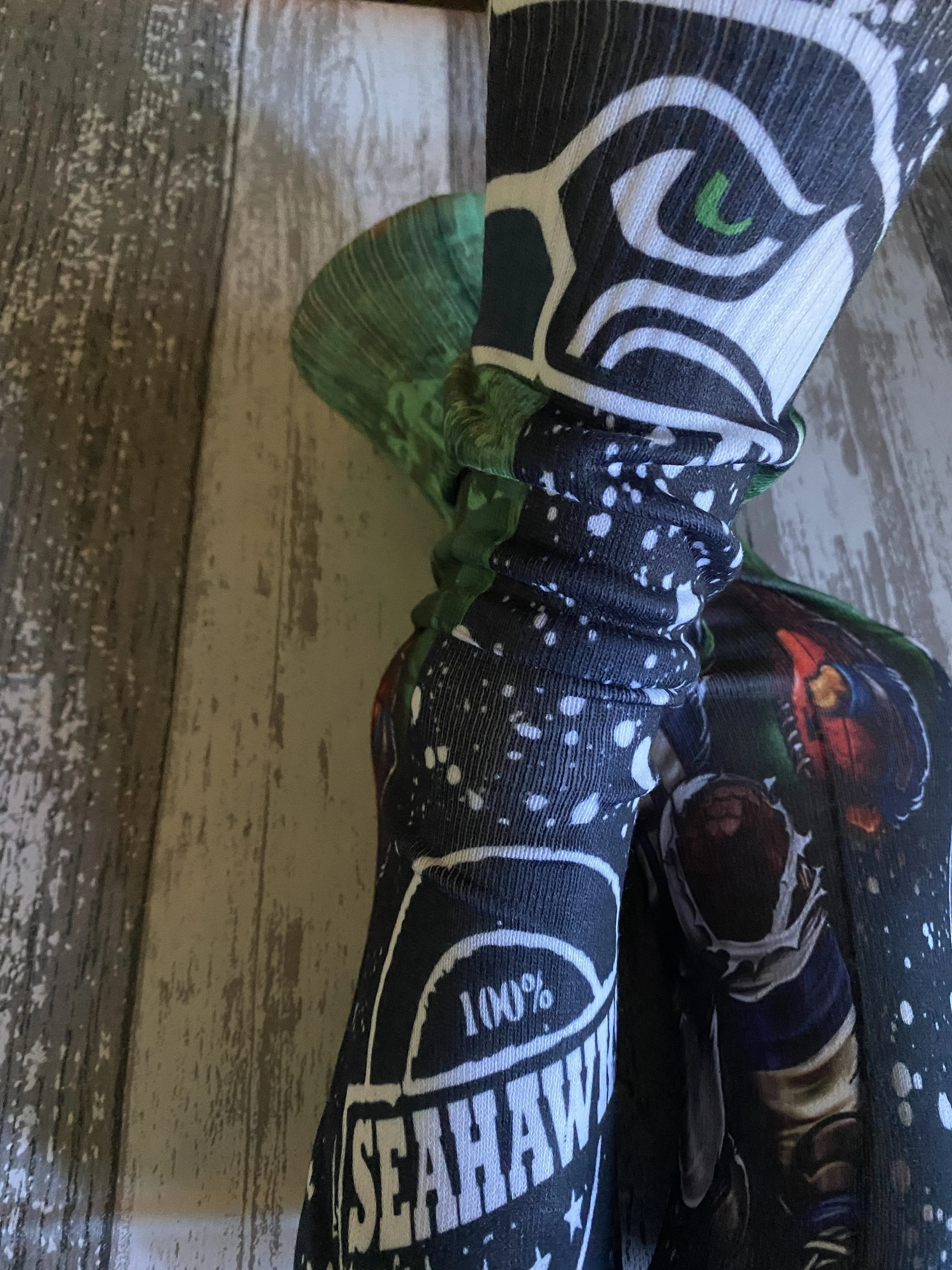 Fun theme Seahawks calf socks/Sports fan