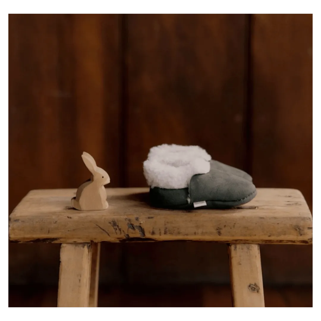 Lambskin Booties - Thyme