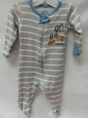 Long Sleeve 1pc Pajamas By Wonder Nation Size Newborn