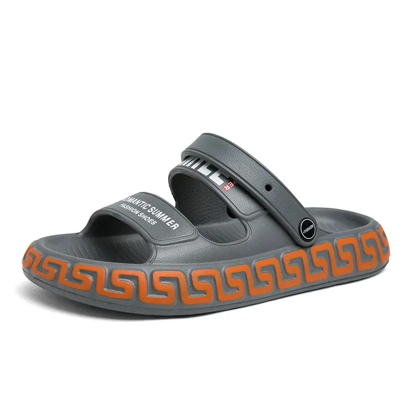Men's Slippers Summer Luxury Beach Slides Flat Unisex Non-slip Soft Flip Flops Thick Sole