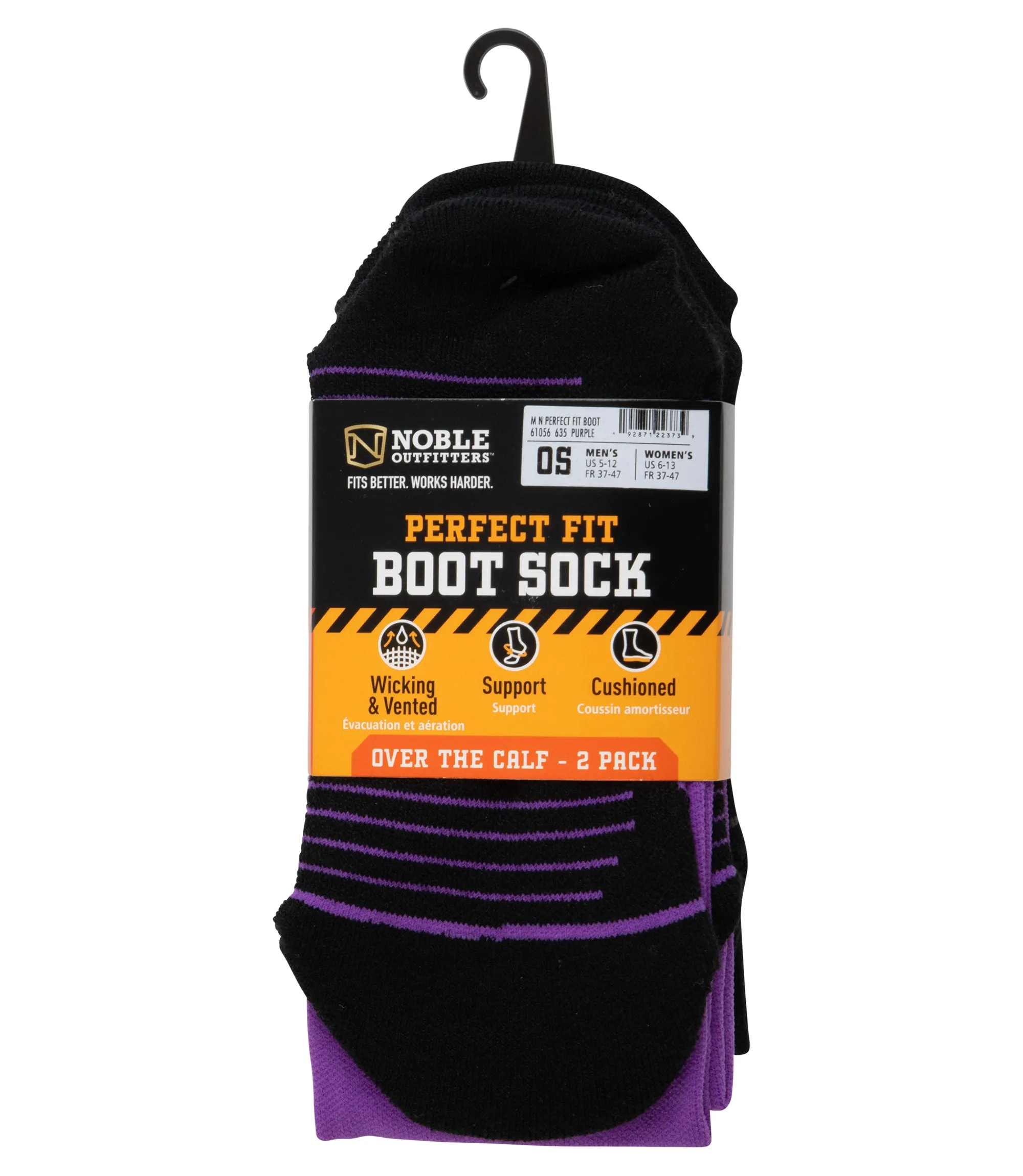 Perfect Fit Boot Sock Over the Calf – 2 Pack