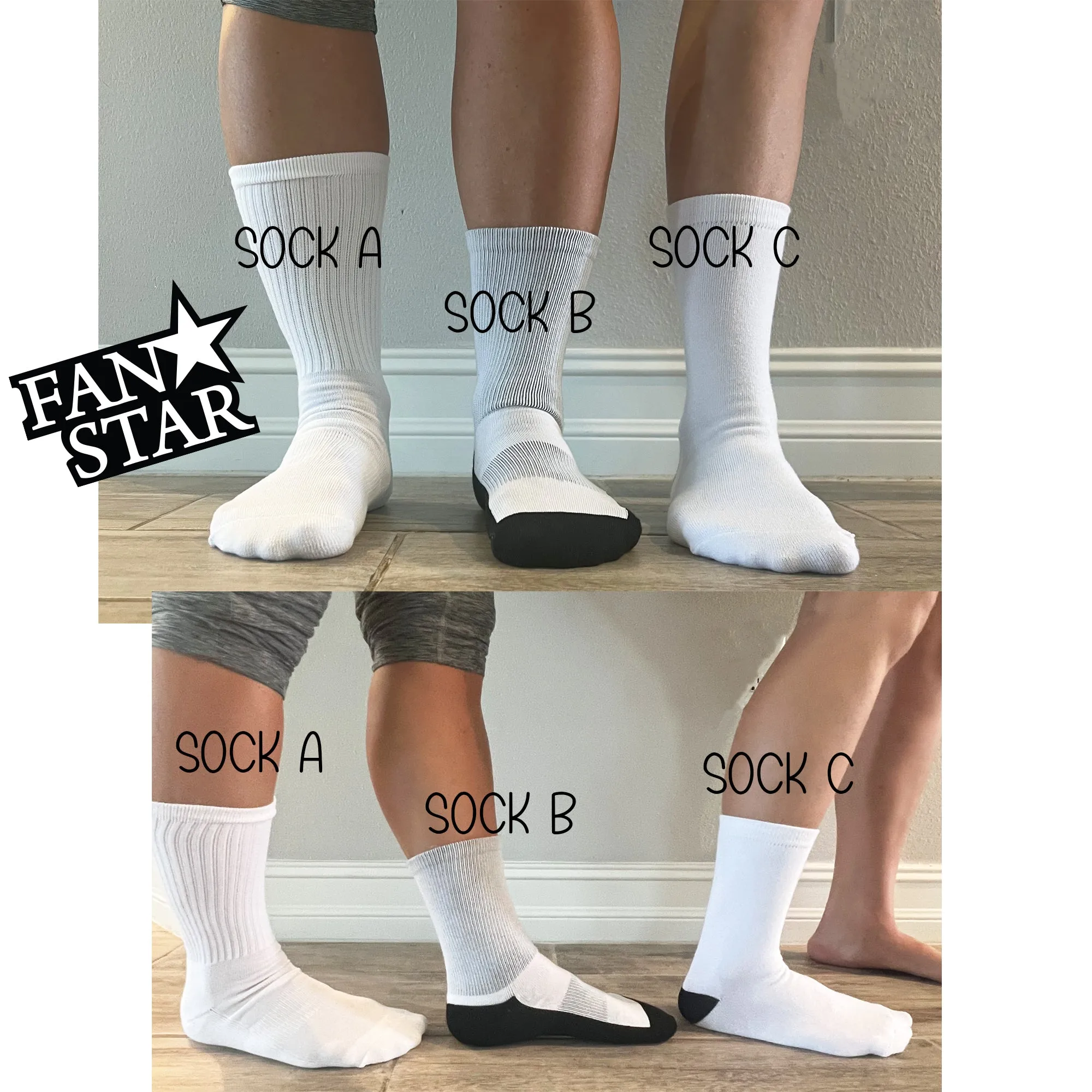Personalized Lightning Soccer Crew Socks