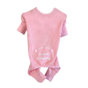 Pink Sweet Dreams Thermal Dog Pajamas