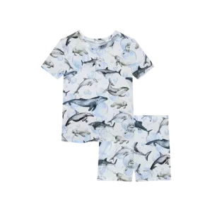 Sharkly Short Sleeve and Short Pajama Set