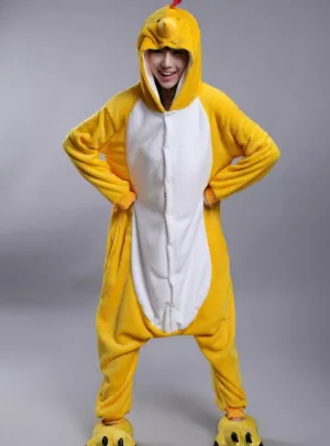 WOMEN CONJOINED PAJAMAS ZODIAC CHICKEN FLANNEL