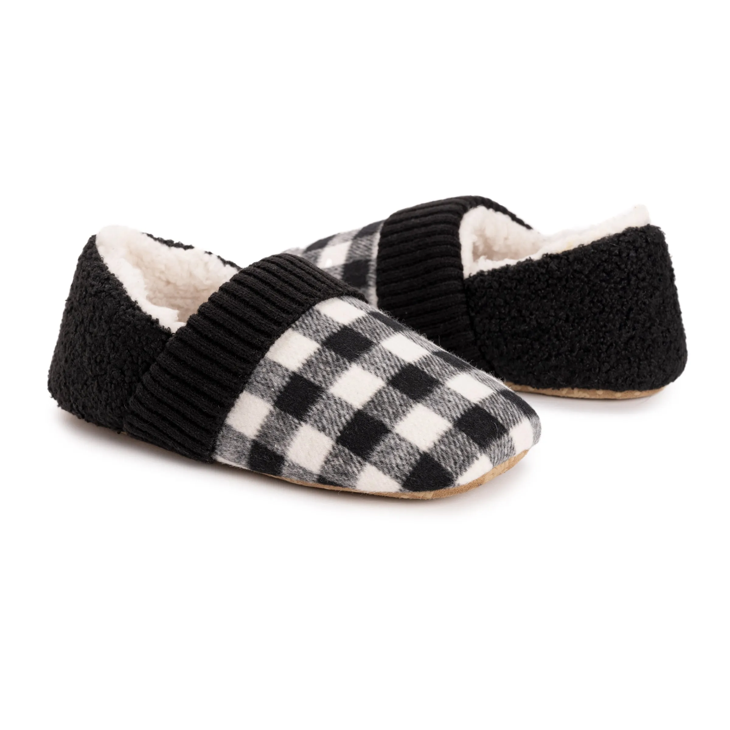 Women's Flannel Plaid Ballerina Slippers