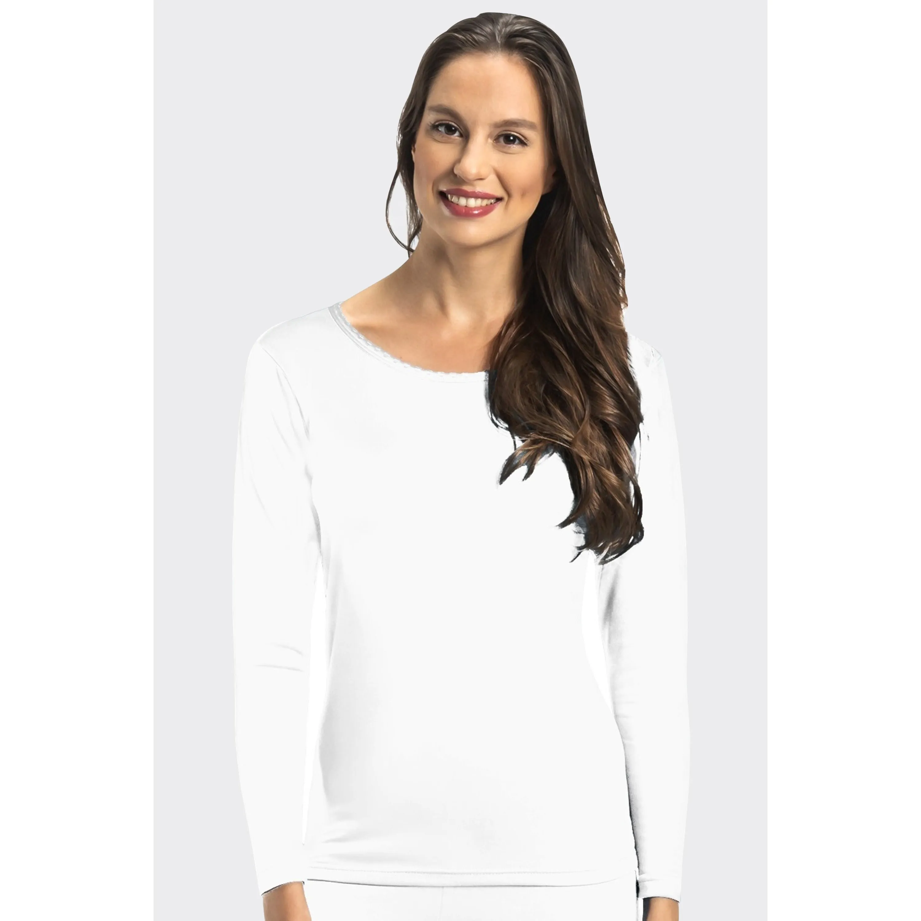 Women's Solid Thermal Top
