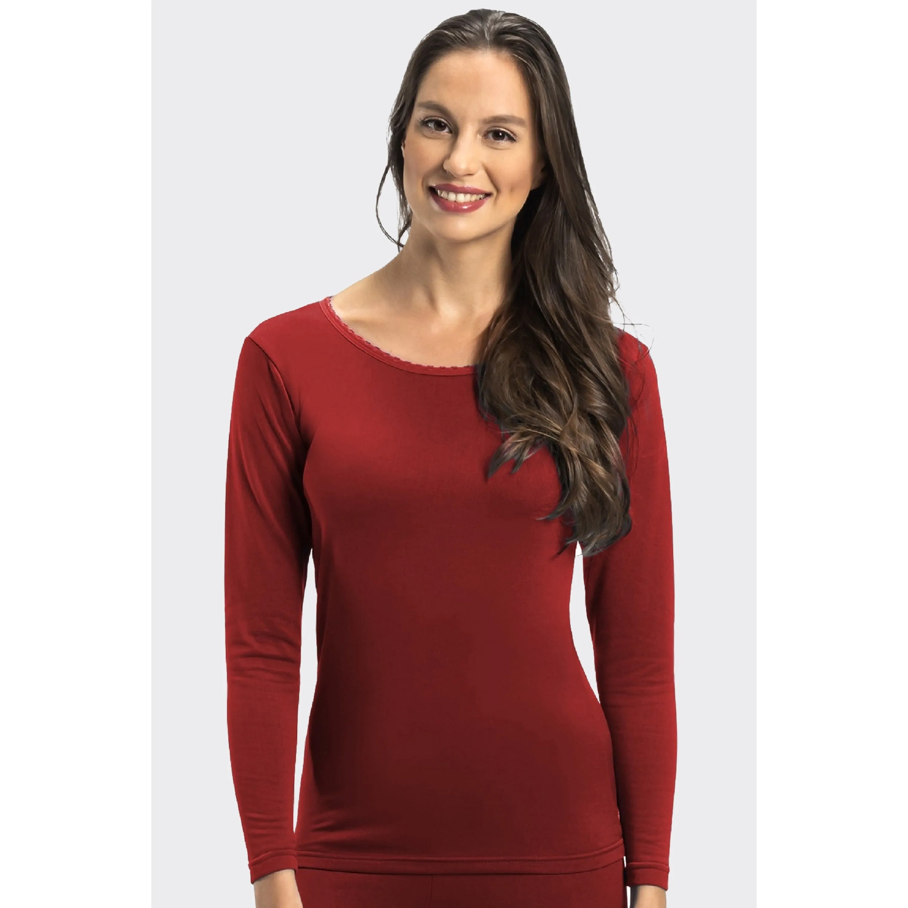 Women's Solid Thermal Top