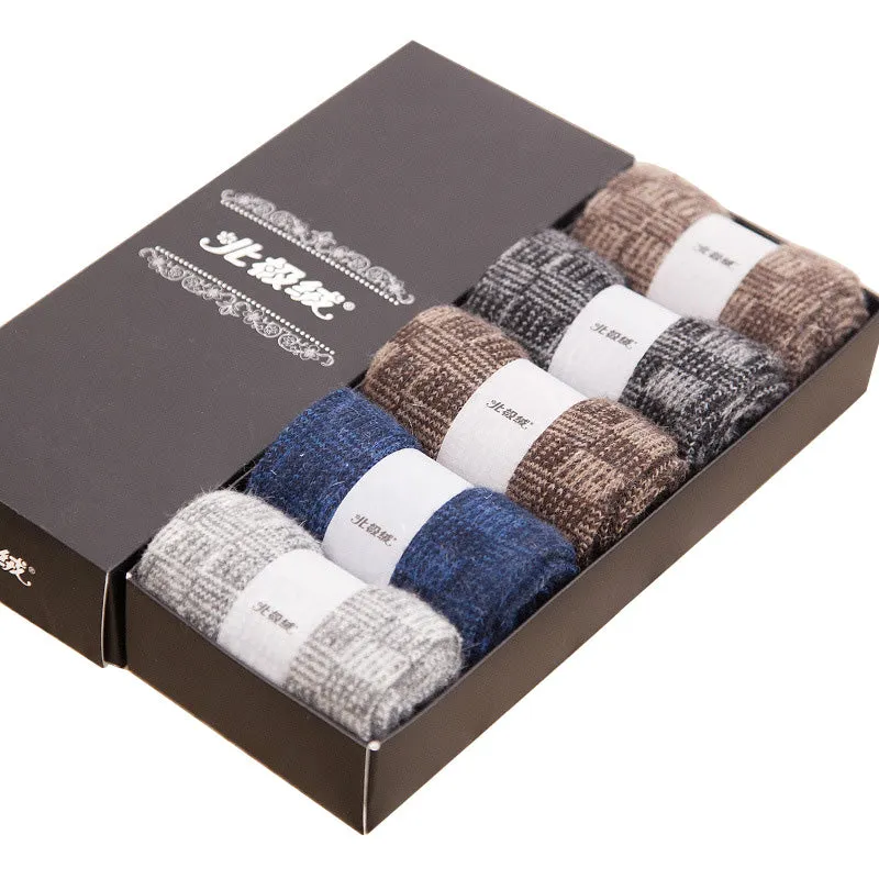 Wool Cashmere Breathable Men Socks 5 Pairs/Lot