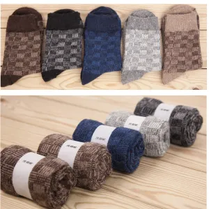 Wool Cashmere Breathable Men Socks 5 Pairs/Lot